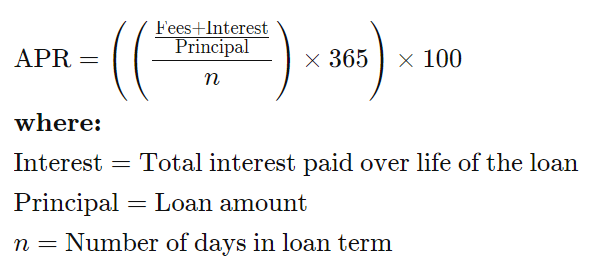 APR Calculation